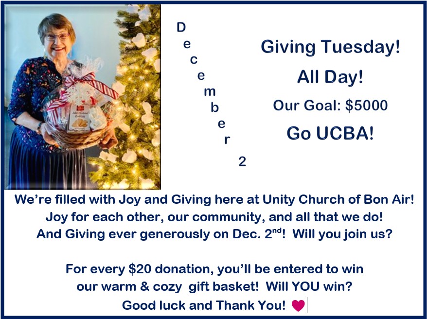 Giving Tuesday! Will you Join Us?